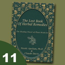 Tile labeled #11 featuring the book The Lost Book of Herbal Remedies; click to get deal.